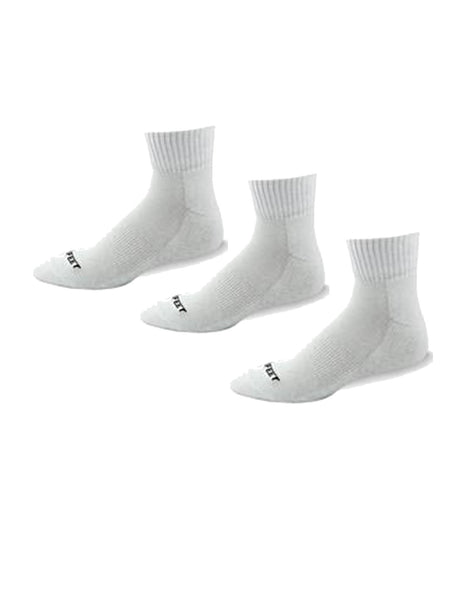Pro Feet Quarter Sock Black or White - 3 Pack