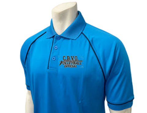 Smitty Men's Bright Blue Mesh Shirt No Pocket With CBVO Logo