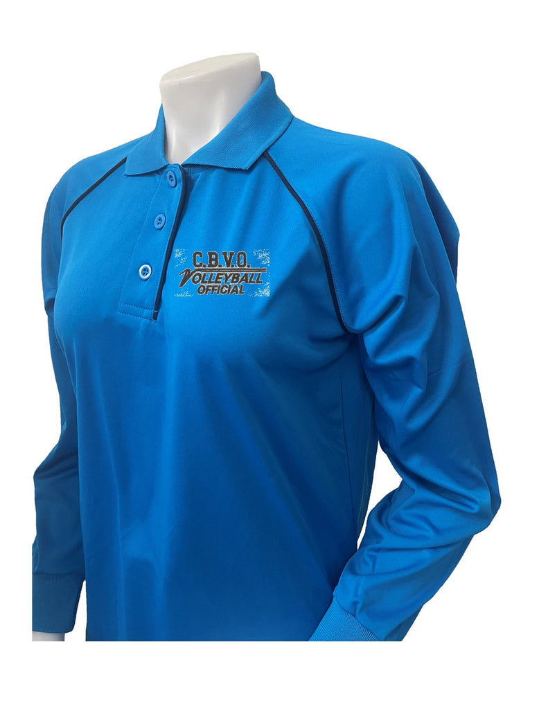 Smitty Women's Bright Blue Long Sleeve Mesh Shirt No Pocket