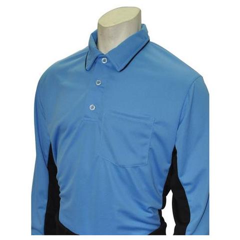 Smitty "Made in USA" - Major League Style Umpire Long Sleeve Shirt - Available in Black/Charcoal and Sky Blue/Black