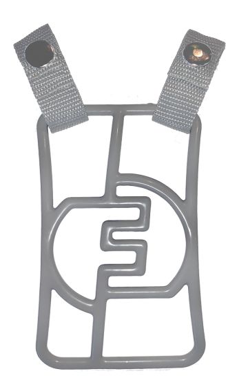 FORCE3 DEFENDER MASK THROAT GUARD BLACK OR SILVER