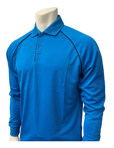 Smitty Men's Bright Blue Mesh Long Sleeve Shirt No Pocket