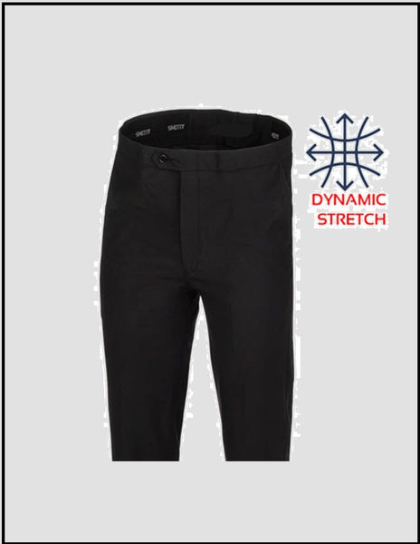 Smitty NBA Flat Front DYNAMIC Stretch Tapered Fit Pants - BKS267
