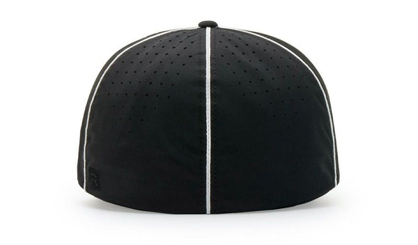 Richardson Ignite Laser Performance Black/White Football Hat - 785