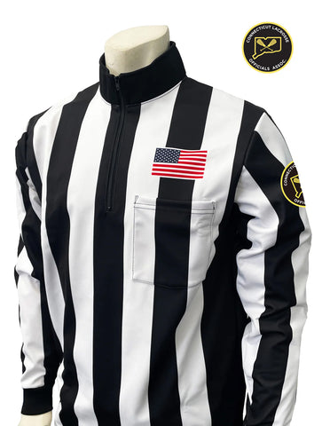 SMITTY 2¼" HEAVYWEIGHT WATER REPELLANT SHIRT W/ DYE SUBLIMATED USA FLAG W/CLOA LOGO ON LEFT SLEEVE