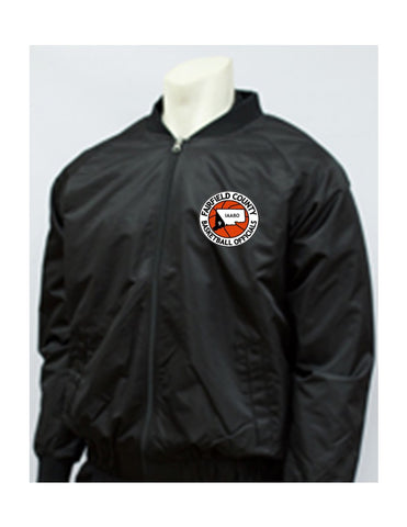 Smitty Black Jacket with Full Front Zipper w/CT BOARD 9 IAABO LOGO