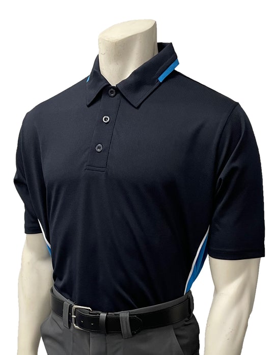 Men's "BODY FLEX" Smitty "NCAA SOFTBALL" Style Short Sleeve Umpire Shirts - Available in Midnight Navy/Bright Blue or Bright Blue/Midnight Navy
