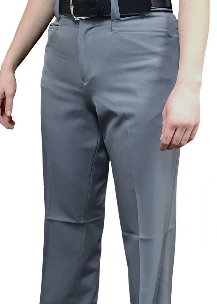 Smitty "4-Way Stretch" - Women's Flat Front Combo Pants-Heather Grey Only