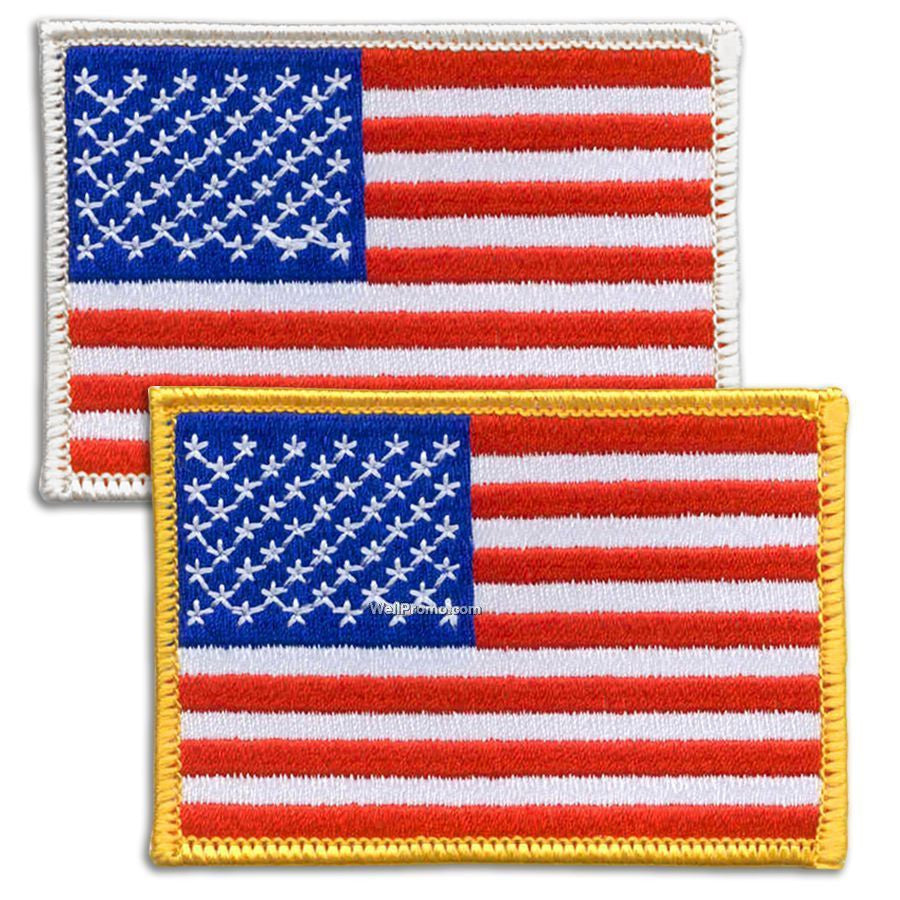 LEFT Sleeve or BACK American Flag - Unattach