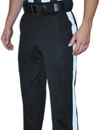 Smitty 4-Way Stretch Black Pants with 1 1/4” White Stripe