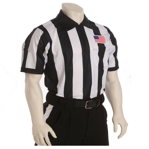 SMITTY SHORT SLEEVE 2¼" MADE IN THE USA SHIRT WITH DYE SUBLIMATED FLAG ABOVE THE POCKET