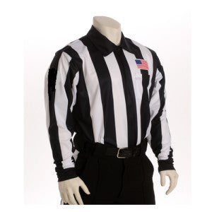 Smitty 2 inch "Made in USA" Dye Sub Football/Lacrosse Long Sleeve Shirt w/Flag Over Pocket