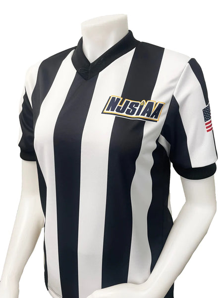 Smitty "Made in USA" - IAABO - NJSIAA Men's and Women's Basketball 2 1/4" Stripe Short Sleeve Shirt