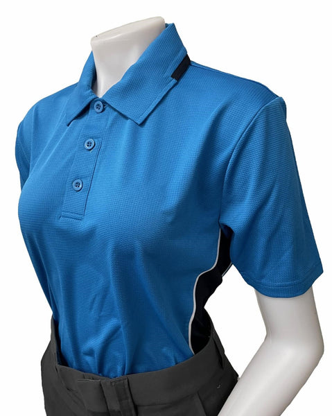 Women's "BODY FLEX" Smitty "NCAA SOFTBALL" Style Short Sleeve Umpire Shirts - Available in Midnight Navy/Bright Blue or Bright Blue/Midnight Navy