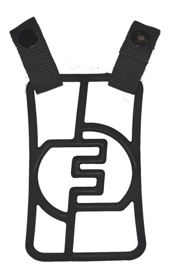 FORCE3 DEFENDER MASK THROAT GUARD BLACK OR SILVER