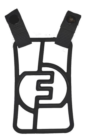 FORCE3 DEFENDER MASK THROAT GUARD BLACK OR SILVER